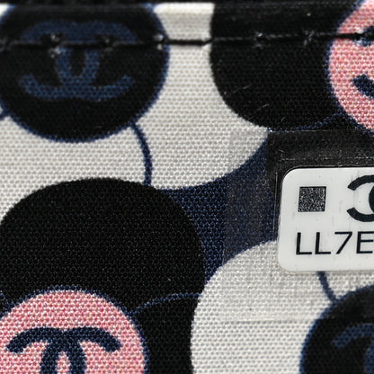 Chanel Lambskin Enamel Quilted Zippered Card Holder Black 7 of 8