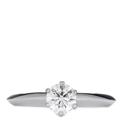 Tiffany Platinum Diamond .53ct Solitaire Engagement Ring 49 4.75 1 of 7