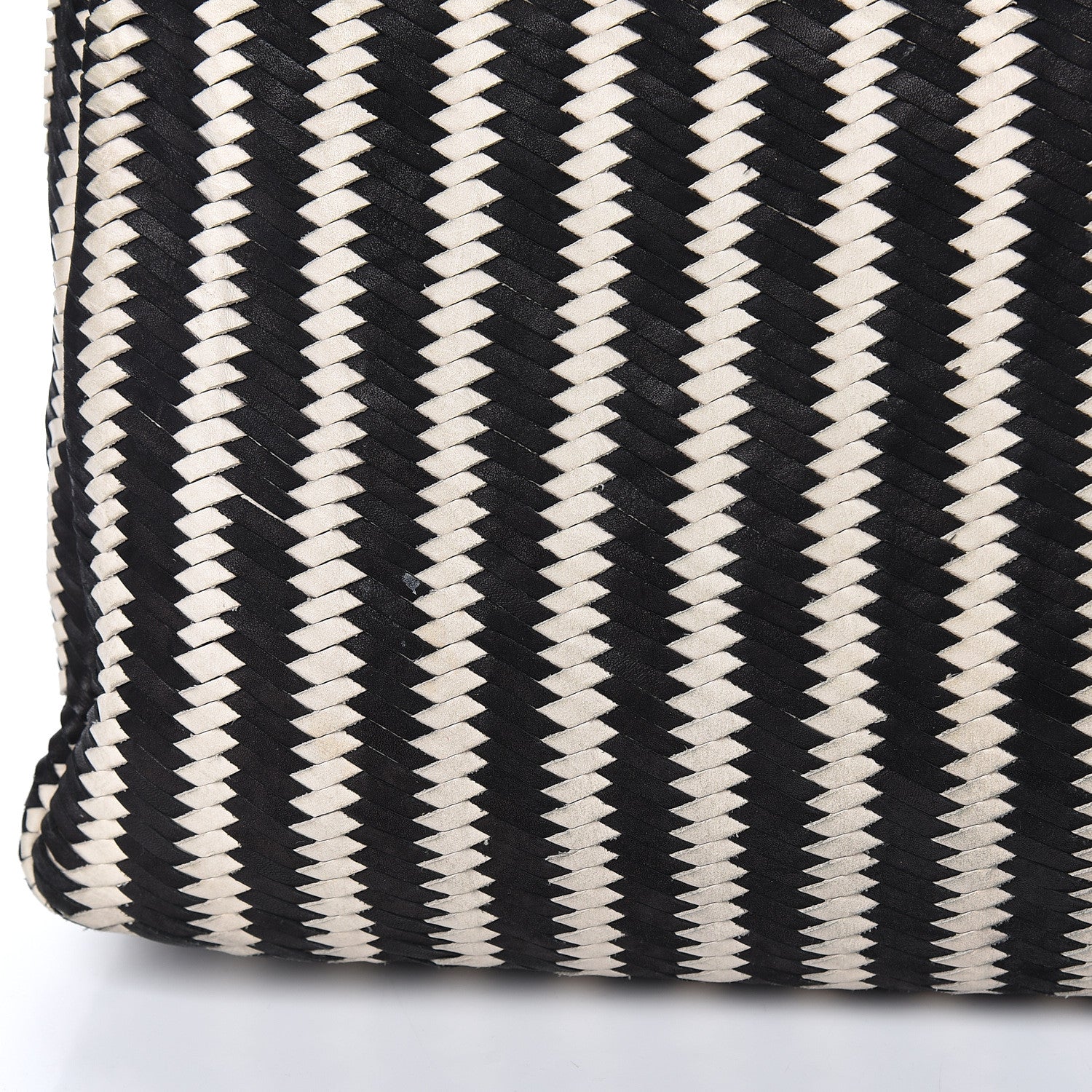 Miu Miu Nappa Intreccio Sacca Tote Cera Black 13 of 23