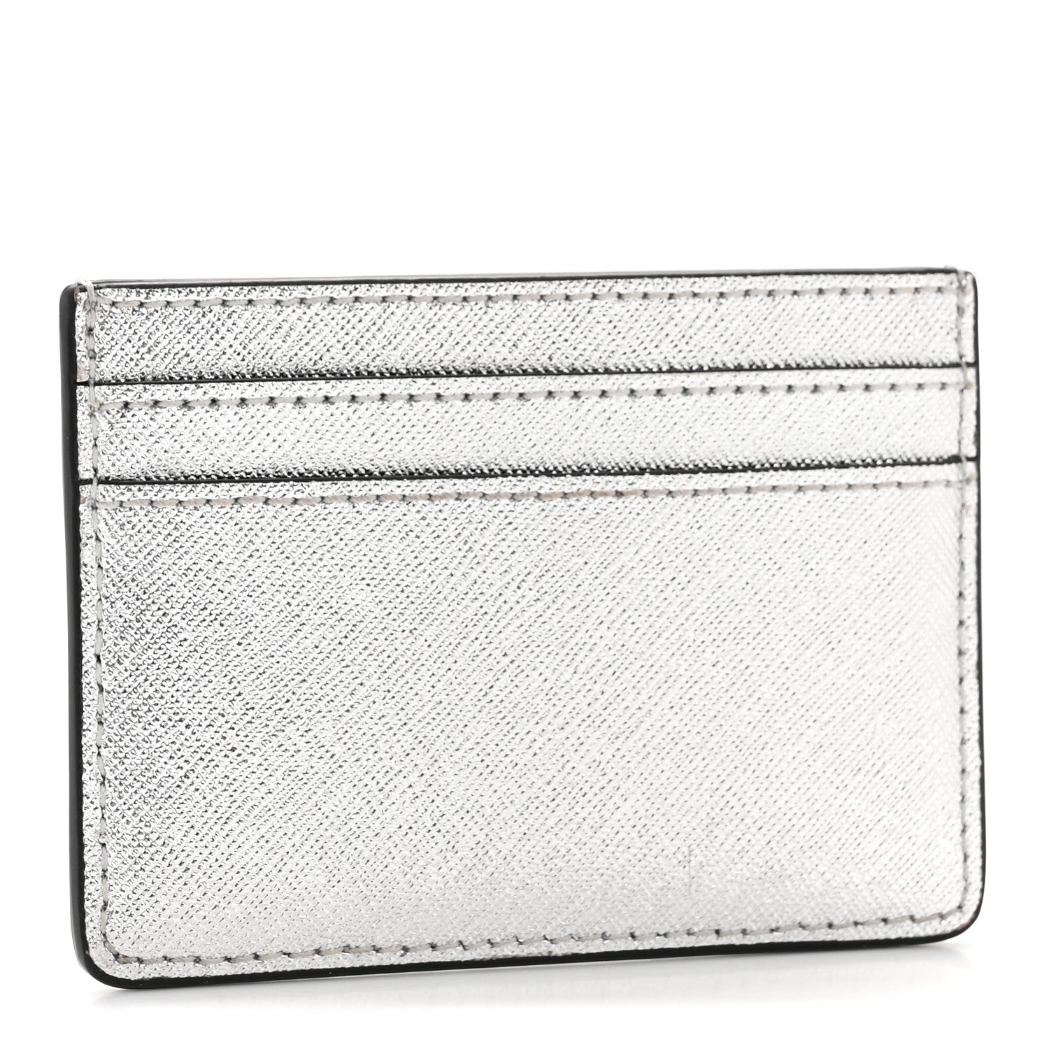 Marc Jacobs Metallic Saffiano Cardholder Silver 6 of 14