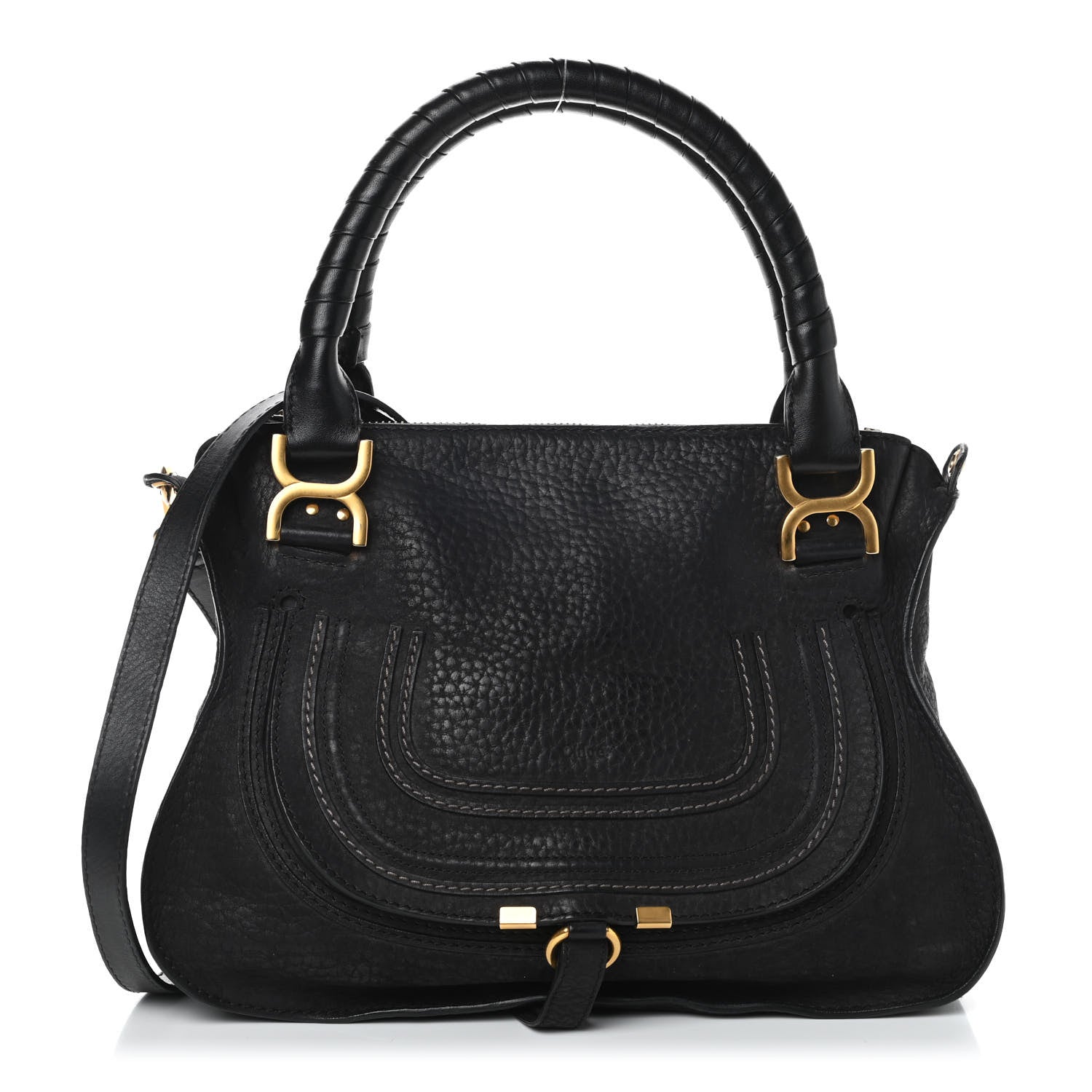 Chloe Calfskin Medium Marcie Satchel Black 1 of 7