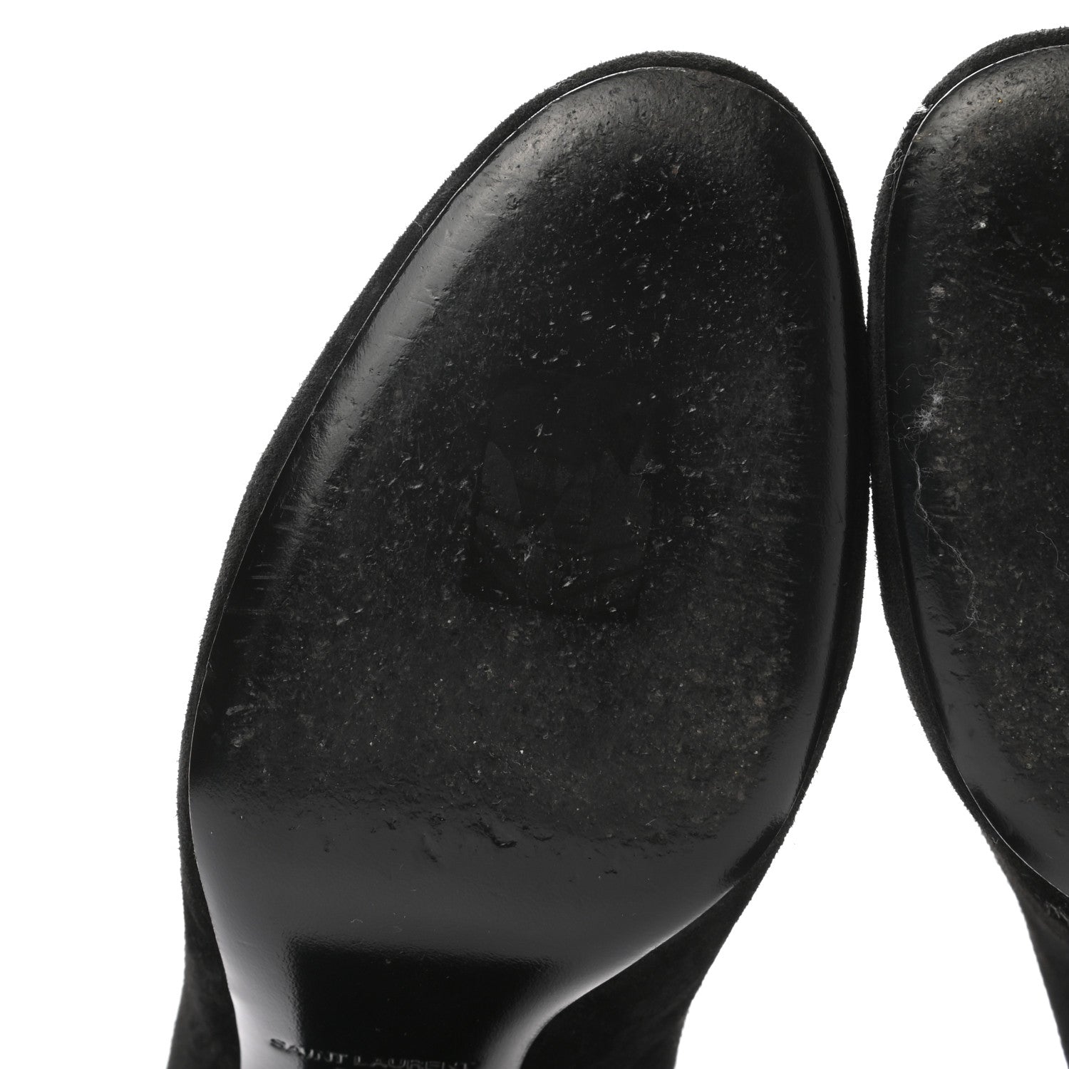 Saint Laurent Suede Babies Chelsea 95 Ankle Boot 37 Black 6 of 10