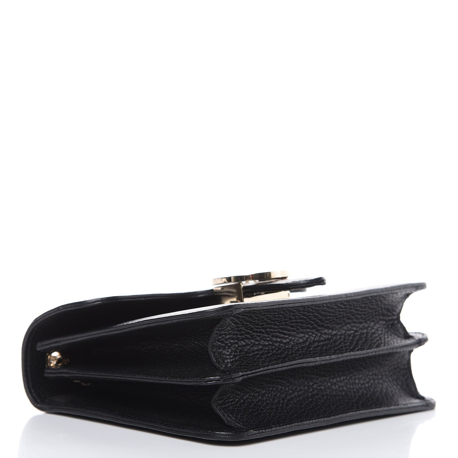 Gucci Dollar Calfskin Small Interlocking G Shoulder Bag Black 4 of 10