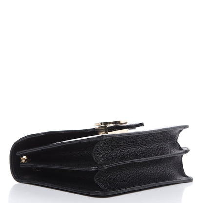 Gucci Dollar Calfskin Small Interlocking G Shoulder Bag Black 4 of 10