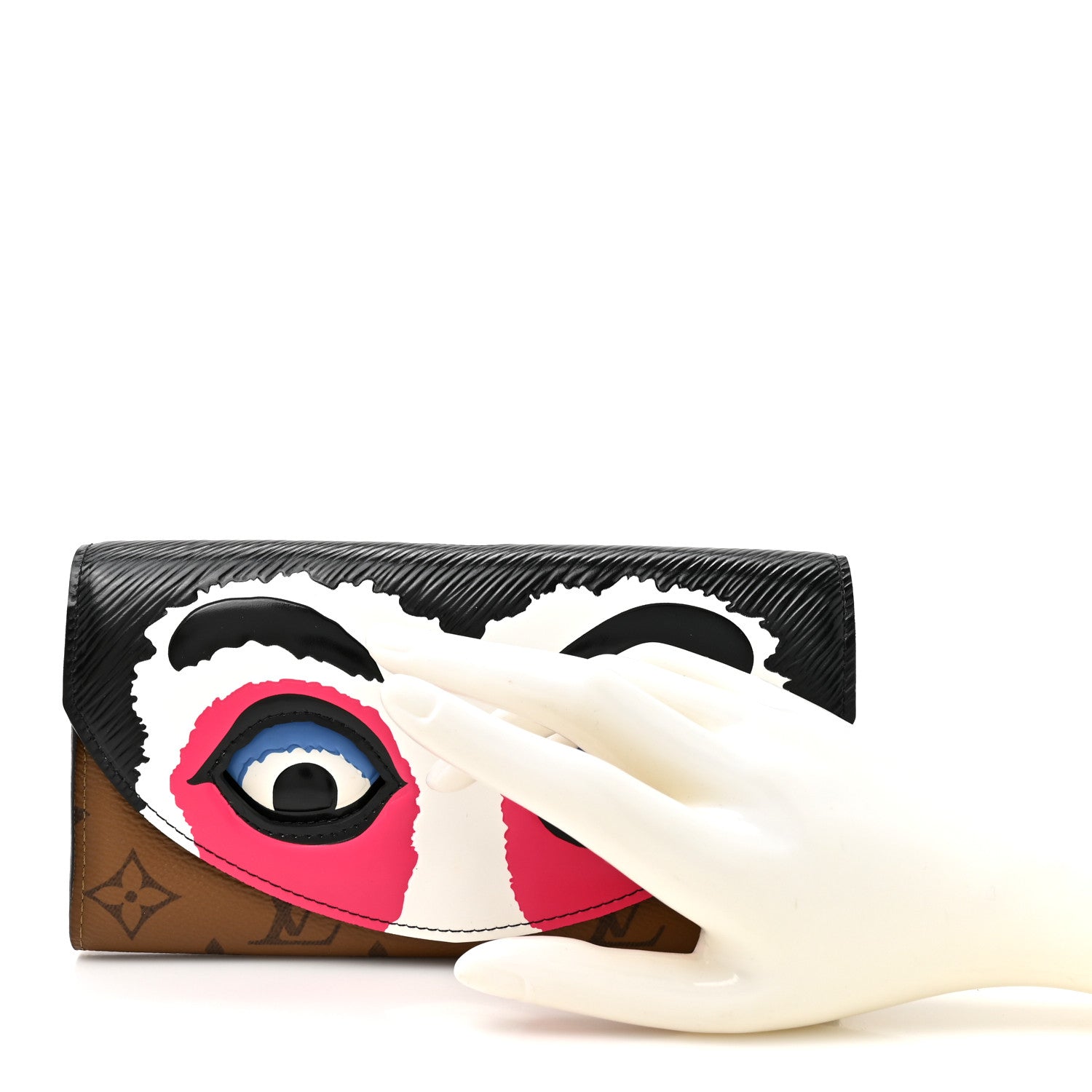Louis Vuitton Reverse Monogram Kabuki Sarah Wallet 2 of 10