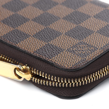 Louis Vuitton Damier Ebene Zippy Wallet Rose Ballerine 17 of 19