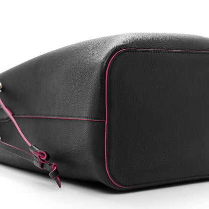 Louis Vuitton Calfskin Lockme Bucket Black 8 of 9