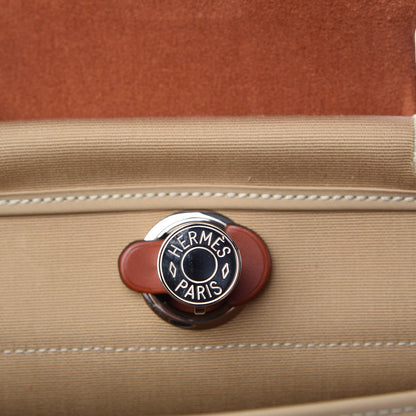 Hermes Vache Hunter Toile Herbag Zip 31 PM Trench Cuivre 8 of 12