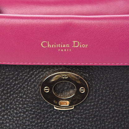 Christian Dior Bullcalf Mini Be Dior Flap Black Fraise 6 of 9