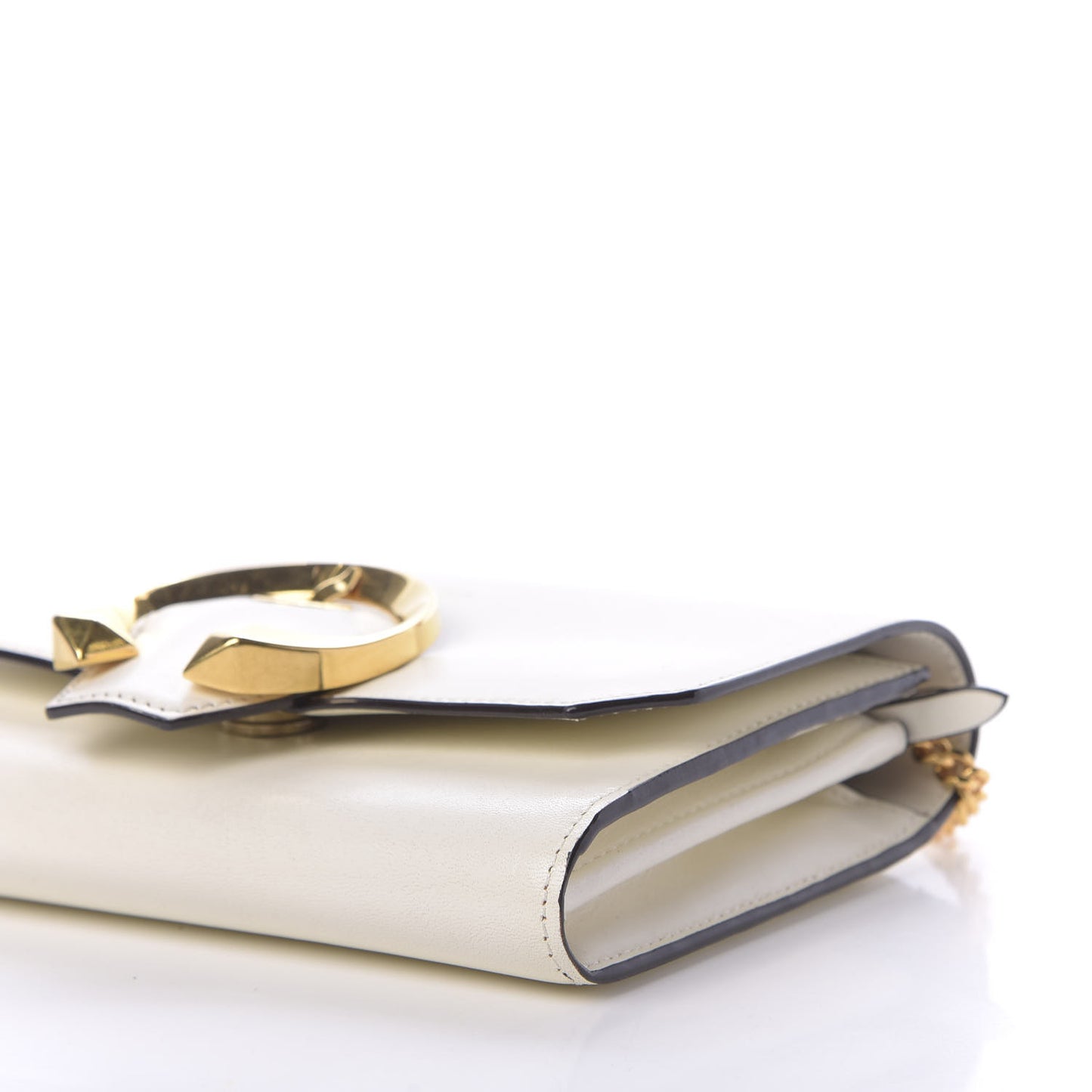 Calfskin Mini Madeline Wallet On Chain Latte