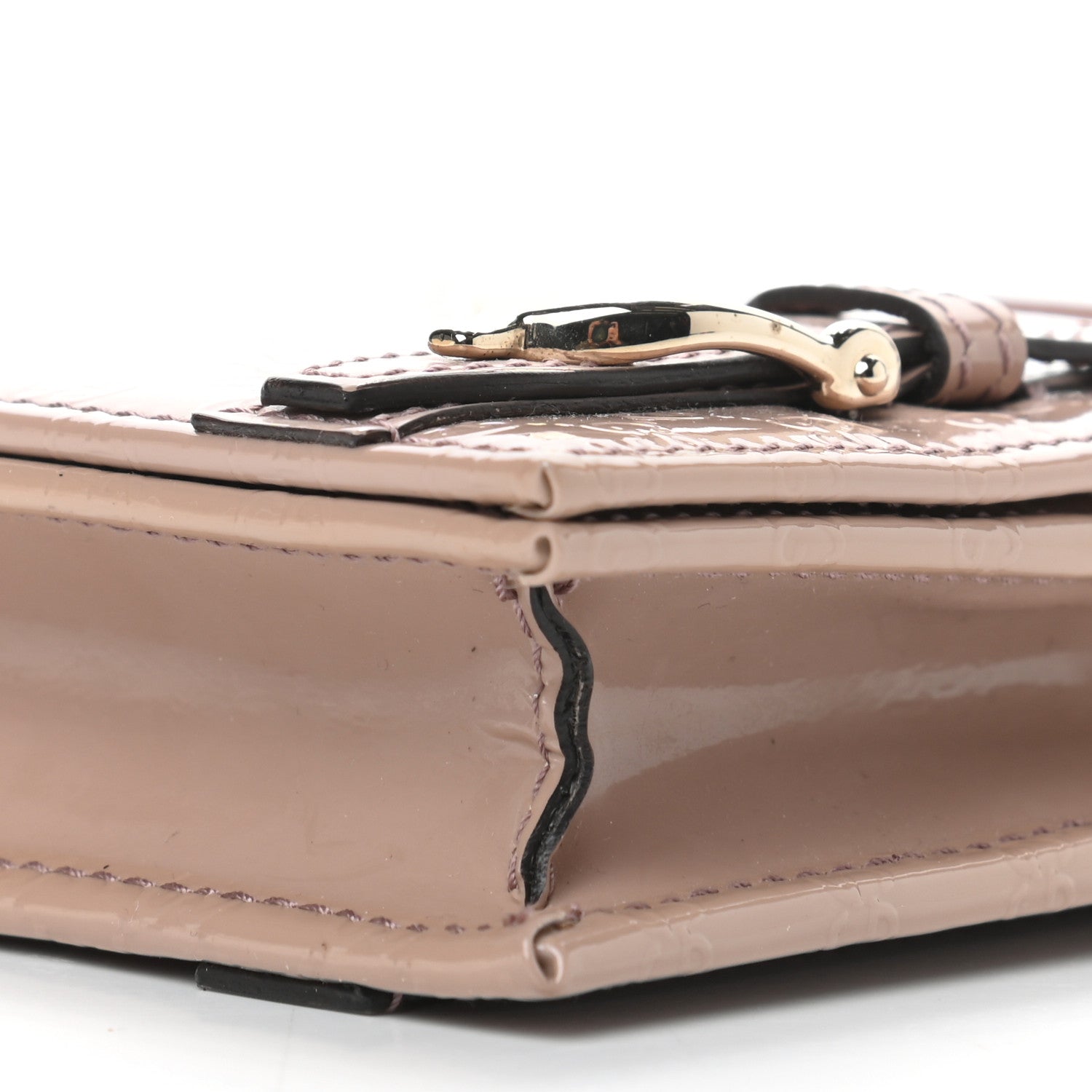 Gucci Patent Microguccissima Mini Nice Wallet Nude 9 of 9