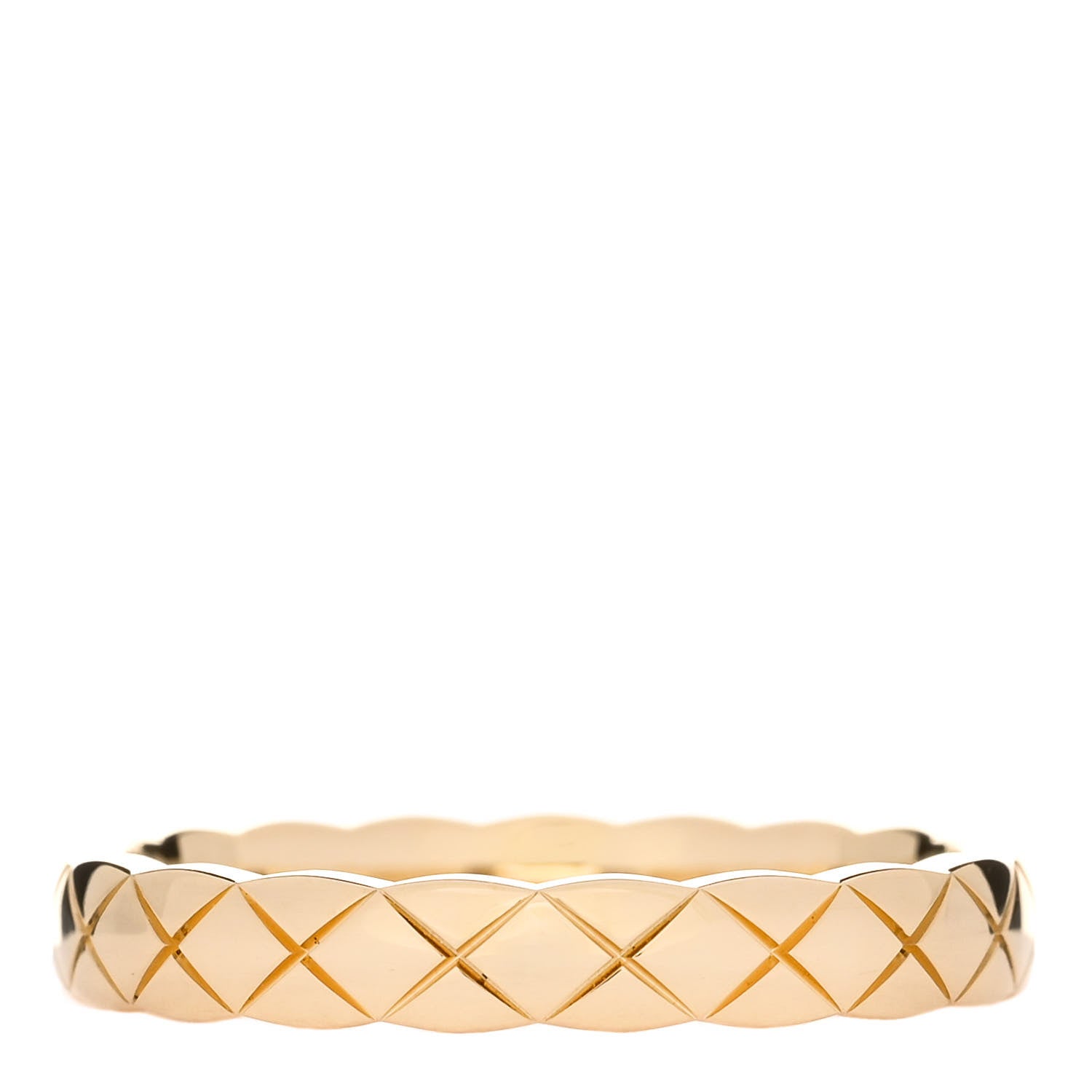 Chanel 18K Yellow Gold Mini Coco Crush Ring 54 6.75 3 of 5