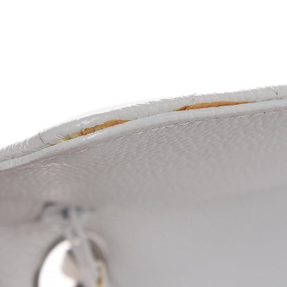 Chanel Caviar Quilted Medium Double Flap White 5 of 10