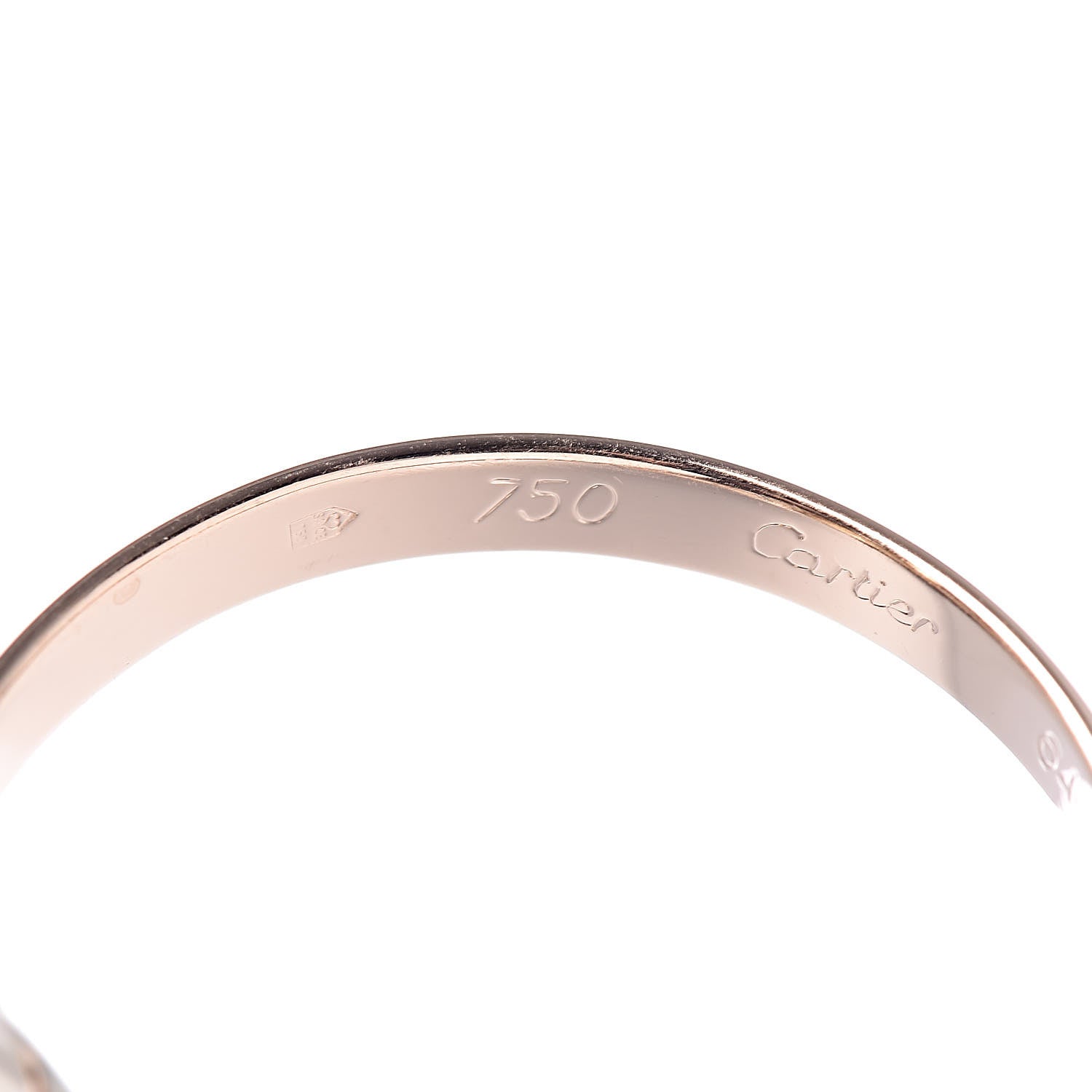 Cartier 18K Pink Yellow White Gold Trinity Ring 64 10.75 4 of 7