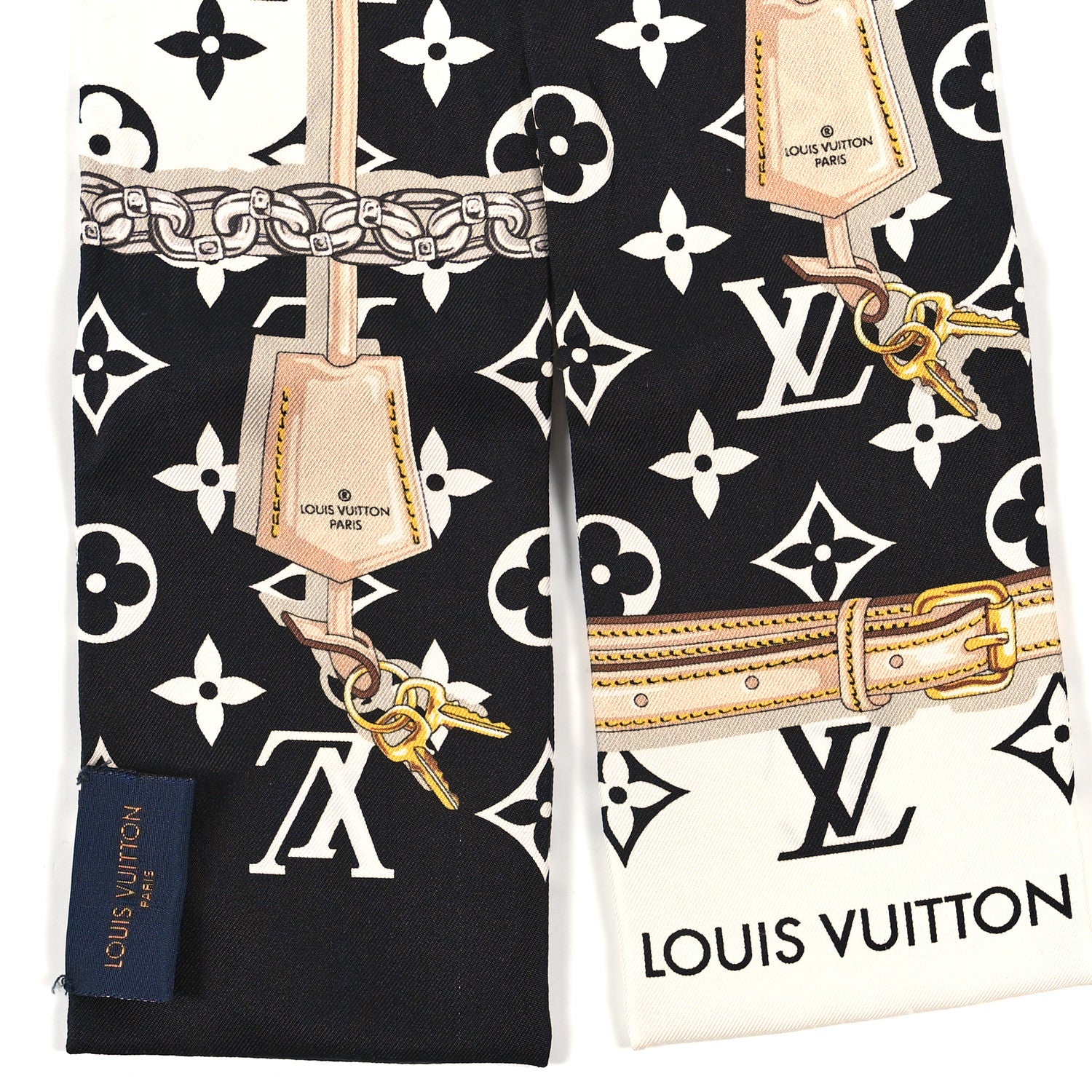 Louis Vuitton Silk Monogram Confidential Bandeau Black 3 of 3