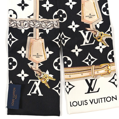 Louis Vuitton Silk Monogram Confidential Bandeau Black 3 of 3