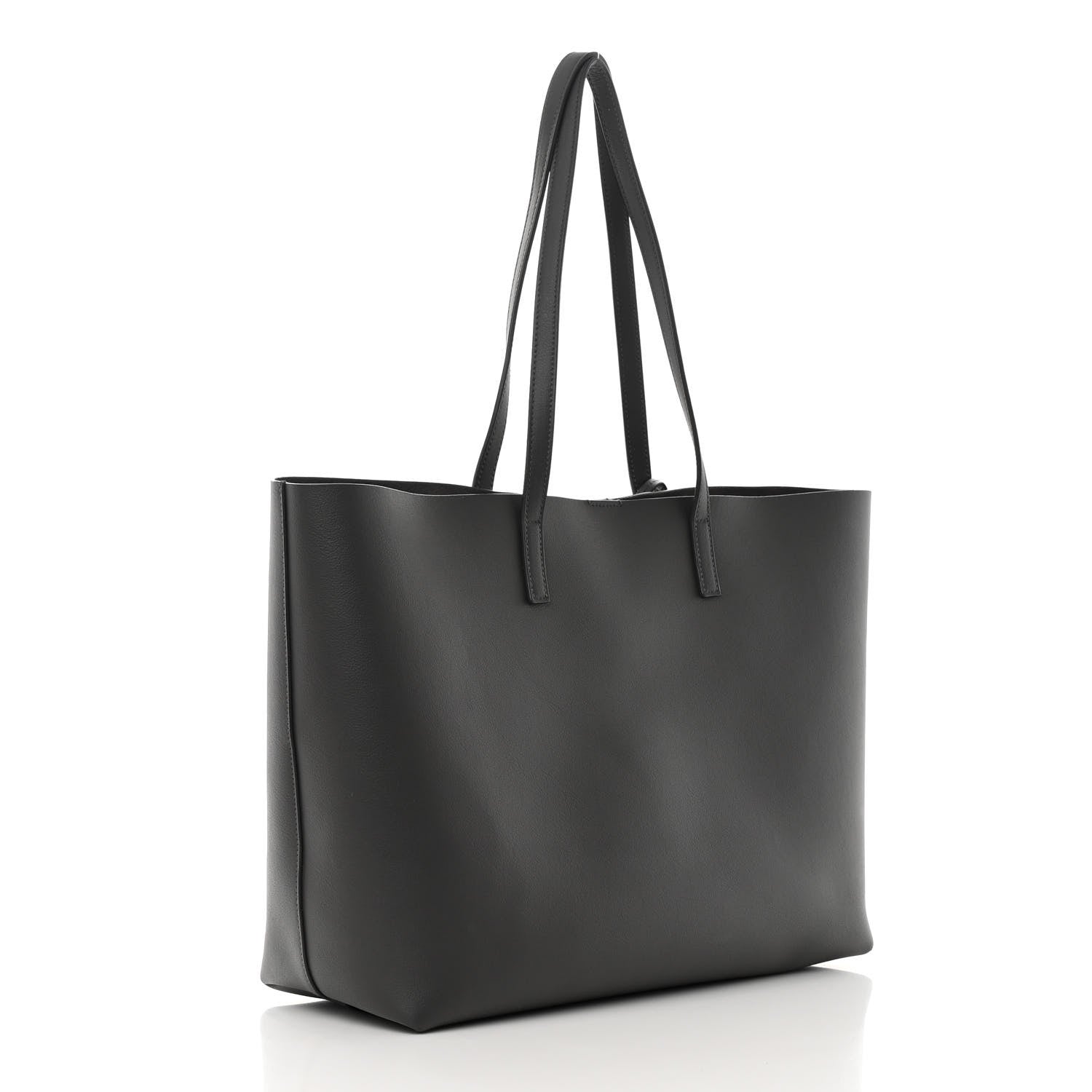 Saint Laurent Calfskin Large Shopping Tote Storm 4 of 14