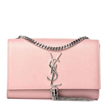 Saint Laurent Grain De Poudre Small Classic Monogram Kate Tassel Satchel Pale Blush 1 of 8