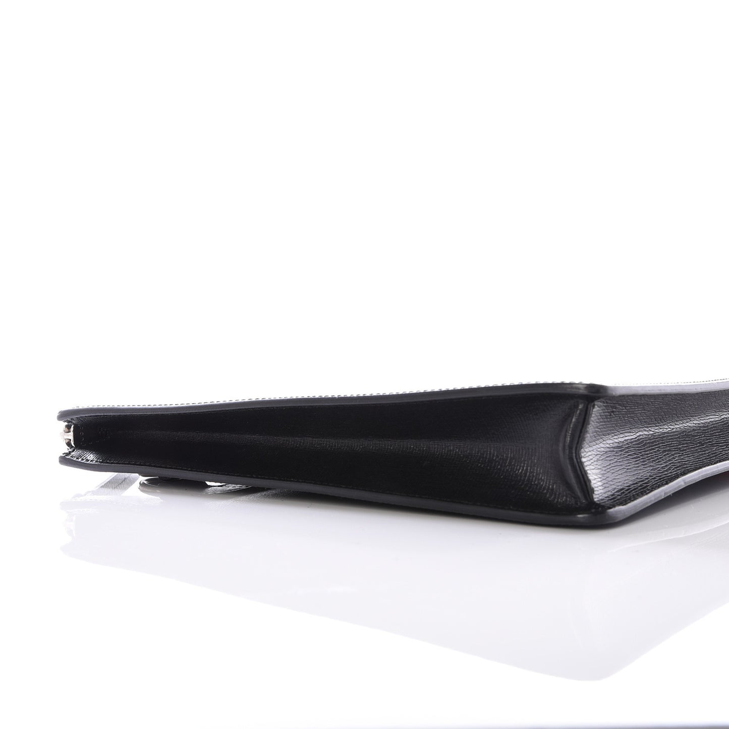 Calfskin Kingsnake Print Messenger Black