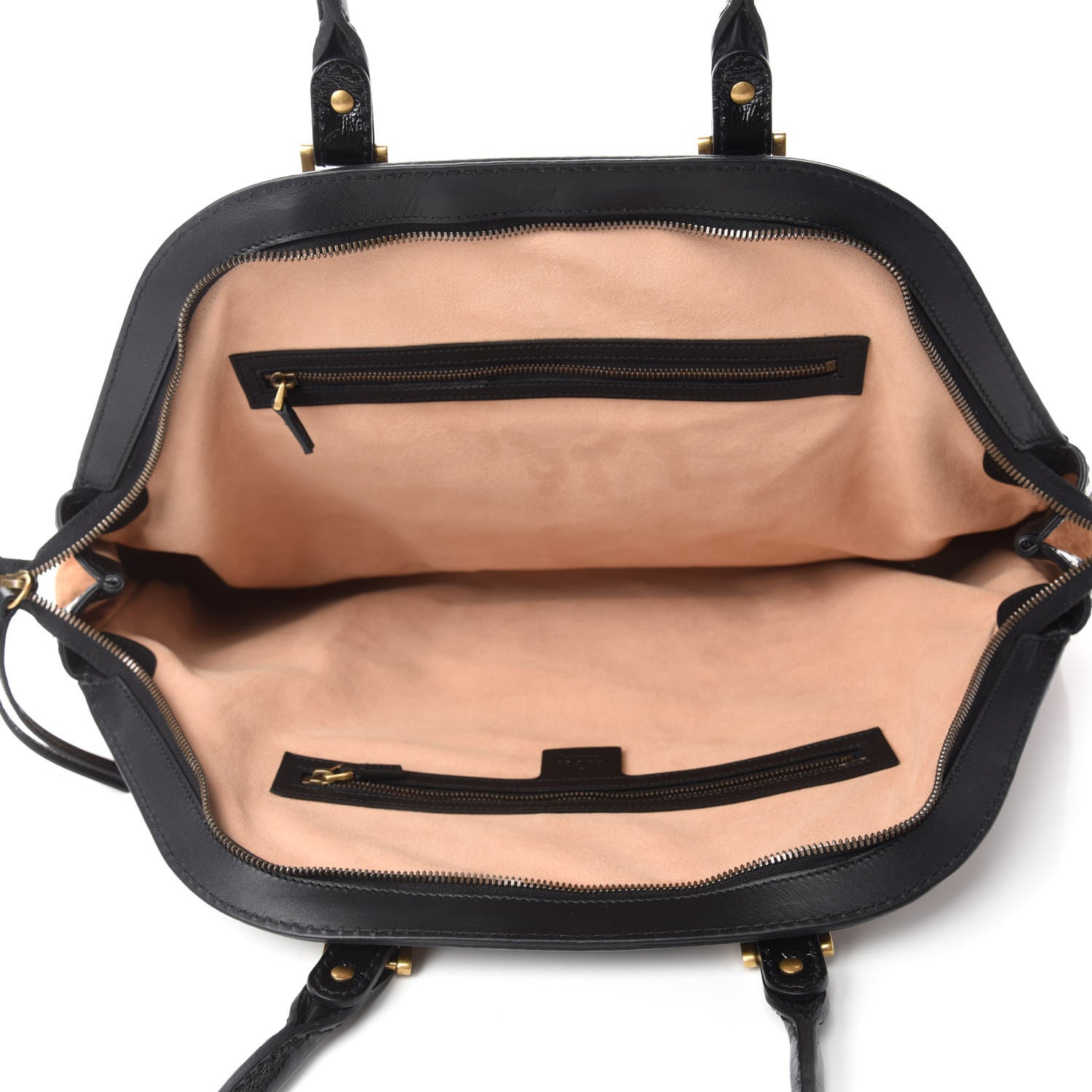Gucci Suede Ophidia Large Re(Belle) Top Handle Bag Nocciola Black 5 of 13