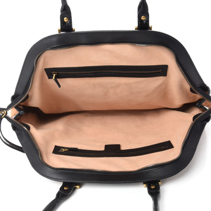 Gucci Suede Ophidia Large Re(Belle) Top Handle Bag Nocciola Black 5 of 13