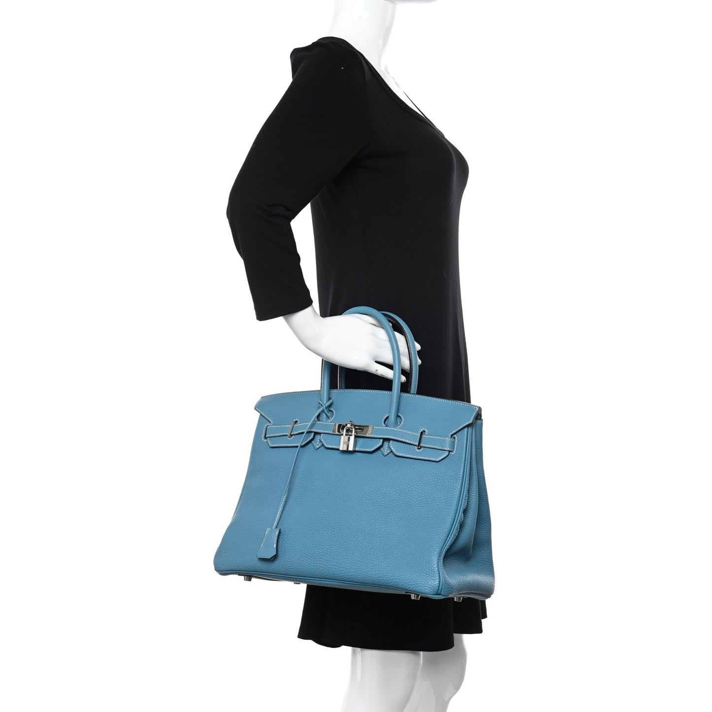 Togo Birkin 35 Blue Jean