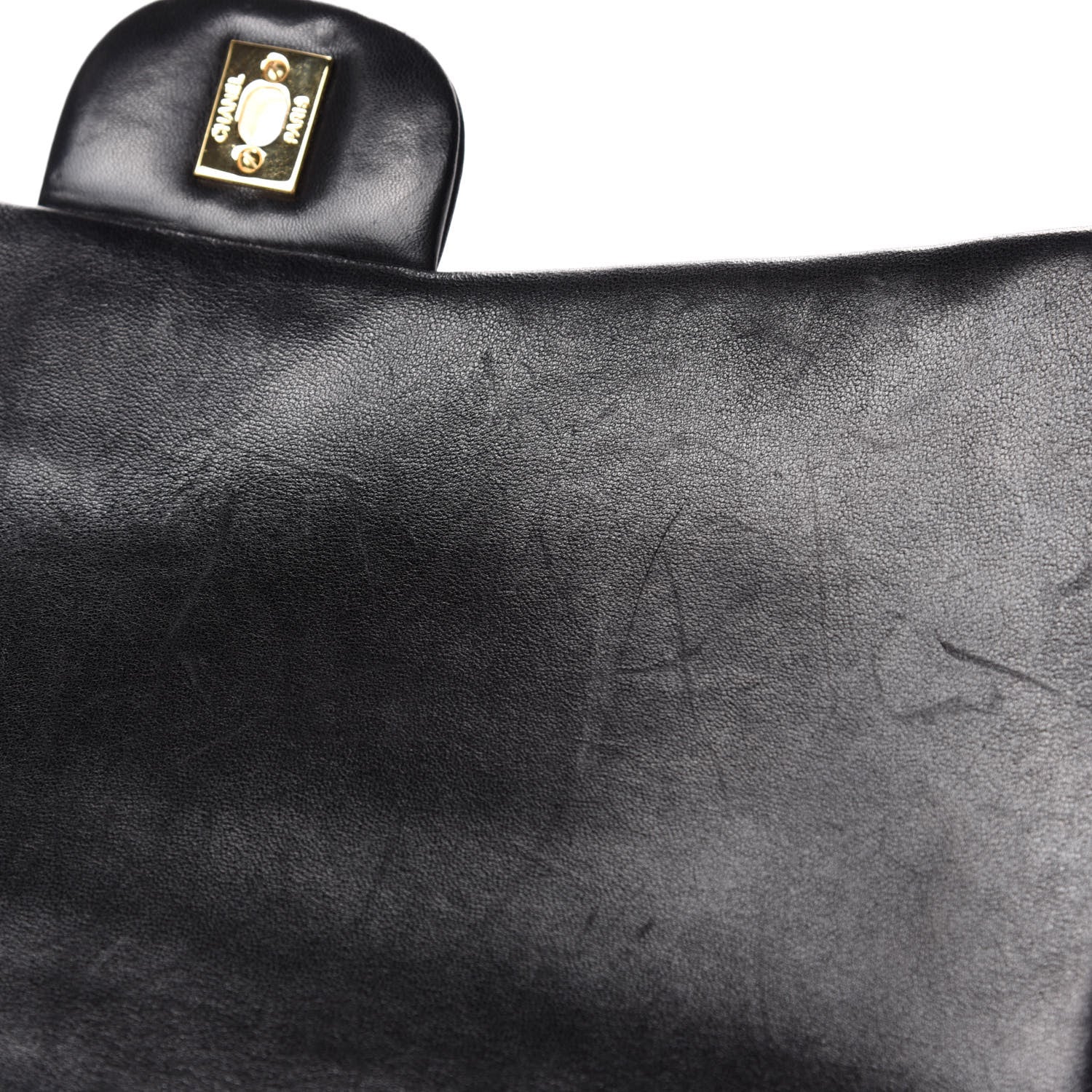 Chanel Lambskin Quilted Maxi Single Flap Black 9 of 14
