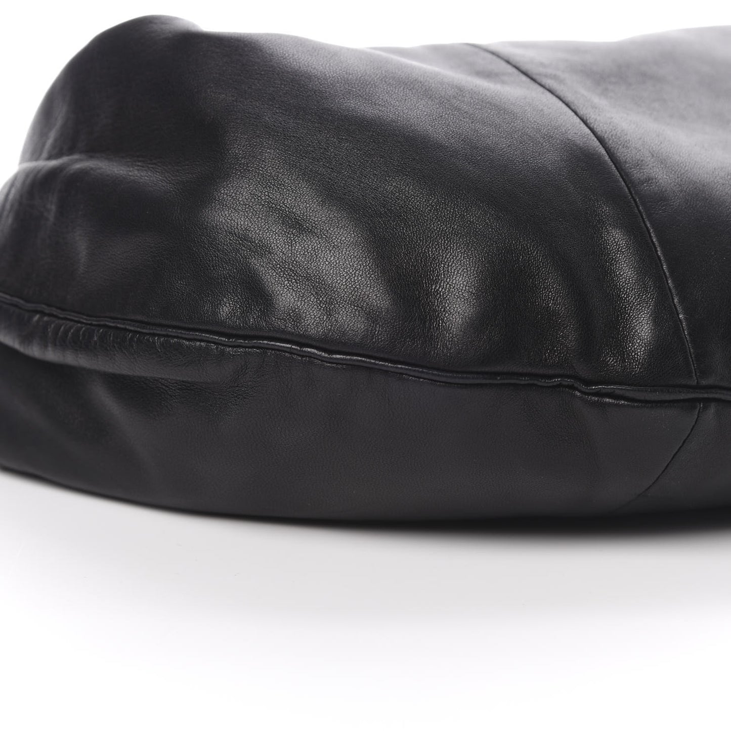 Lambskin Small Chain Hobo Black