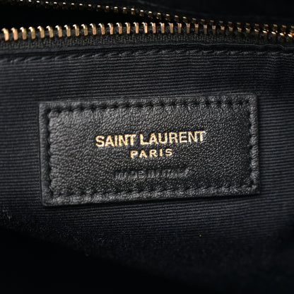 Saint Laurent Calfskin Y Quilted Monogram Large Loulou Shopper Black 6 of 11