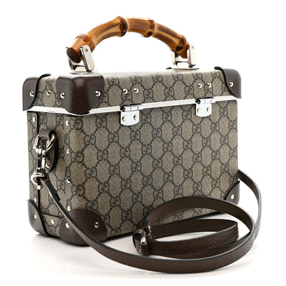 Gucci GG Supreme Monogram Globe-Trotter Beauty Case Brown 3 of 13