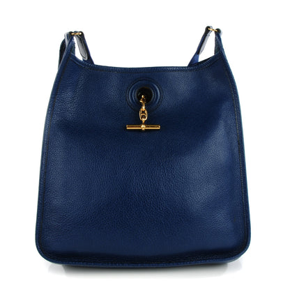 Hermes Buffle Skipper Vespa PM Bleu Saphir 1 of 8