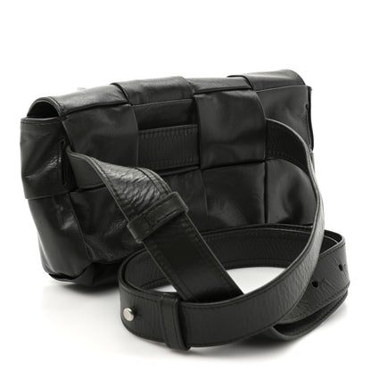 Bottega Veneta Paper Calfskin Intrecciato Cassette Belt Bag Raintree 3 of 10