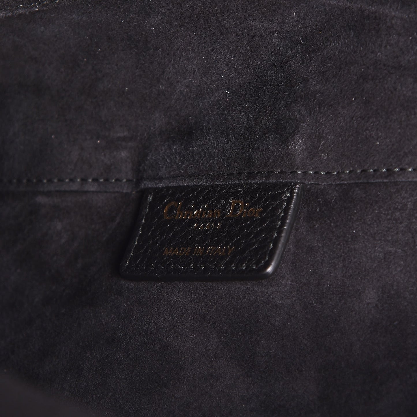 Grained Calfskin D-Bee Shopper Black