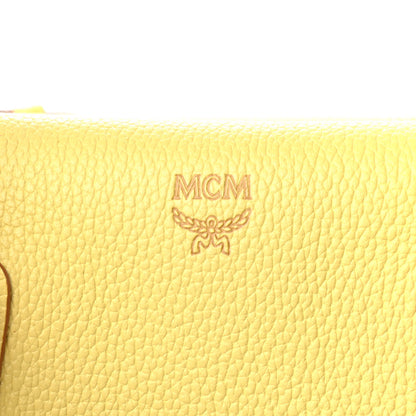MCM Grained Calfskin Medium Milla Tote Custard Yellow 8 of 12
