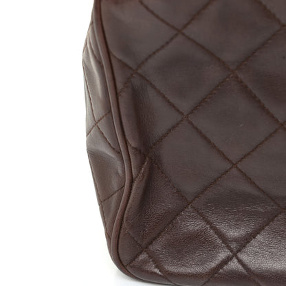 Chanel Lambskin Quilted Shoulder Bag Brown 17 of 27