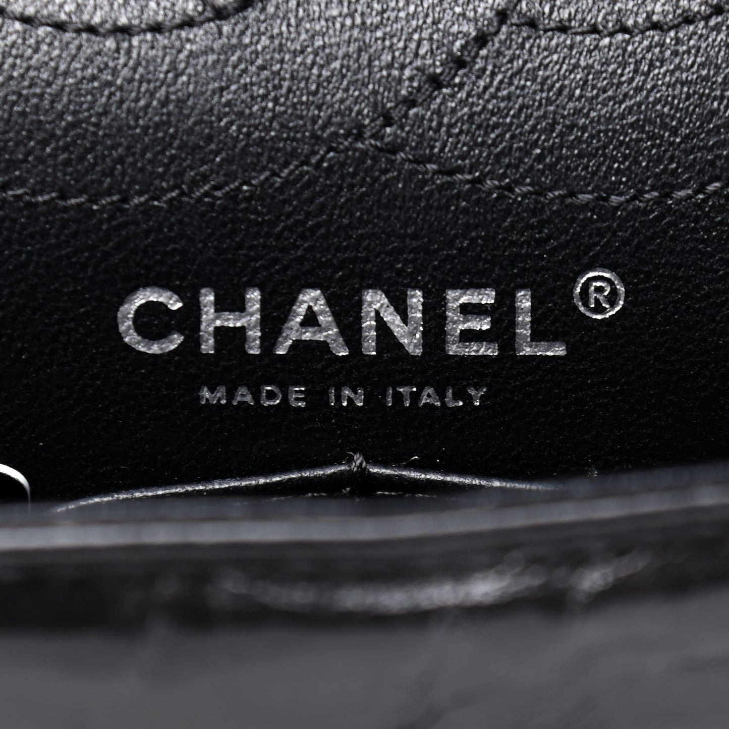Glazed Calfskin Quilted 2.55 Reissue 226 Flap So Black