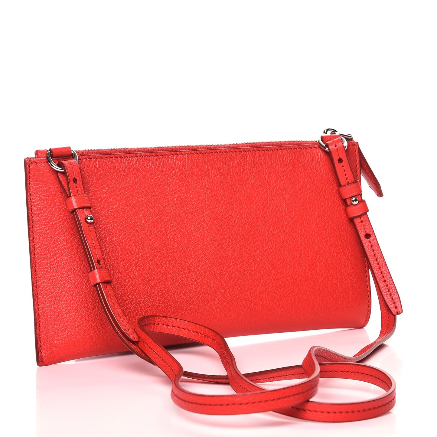 Grained Goatskin Antigona Crossbody Medium Red