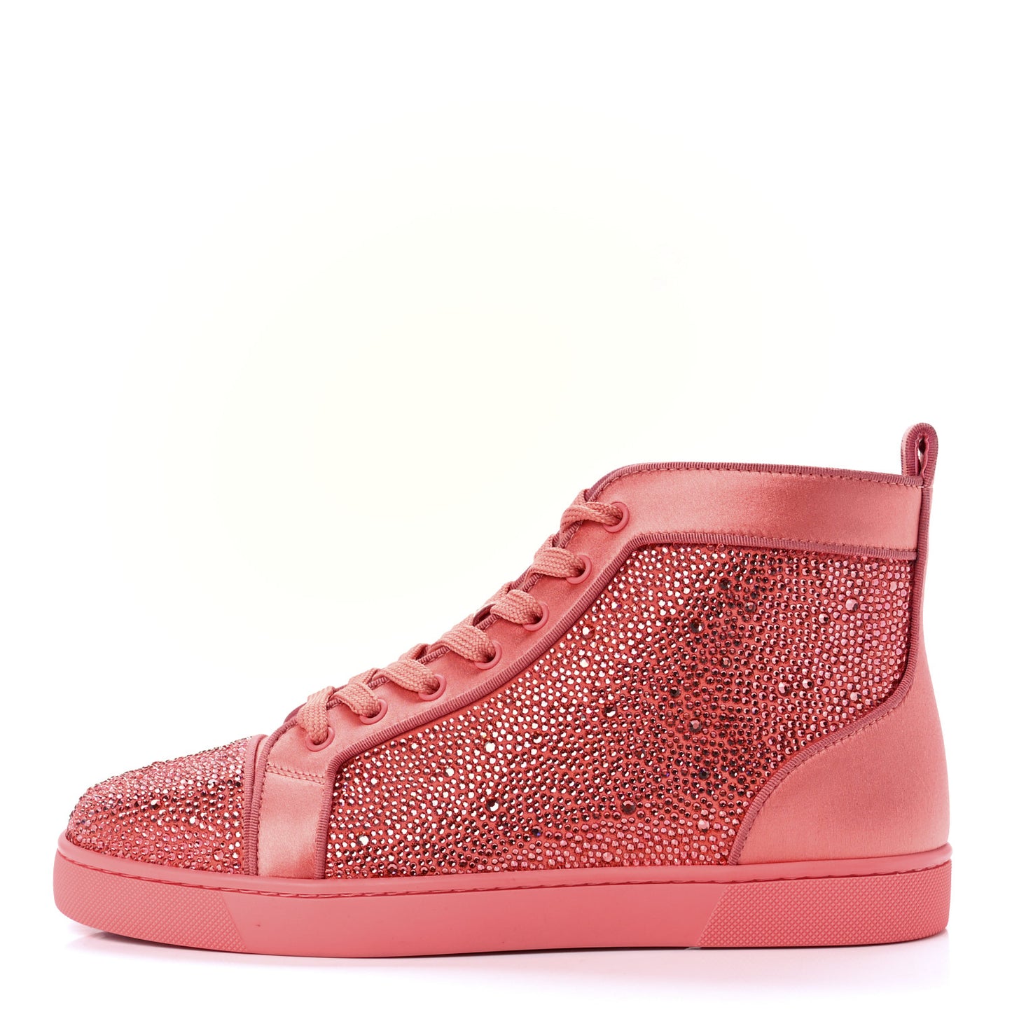Louis Crystal Embellished Satin Orlato Flat Sneakers 41 Charlotte