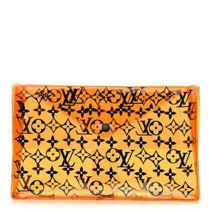 Louis Vuitton PVC Monogram Printed Envelope Pouch Orange 1 of 7