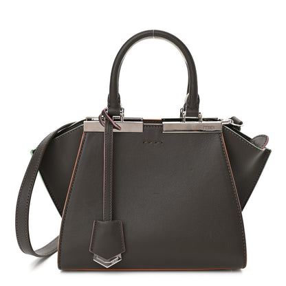 Fendi Vitello Dolce Mini 3jours Tote Carbone 1 of 10
