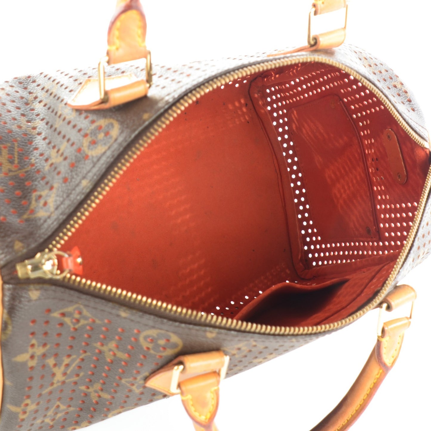 Monogram Perforated Speedy 30 Orange