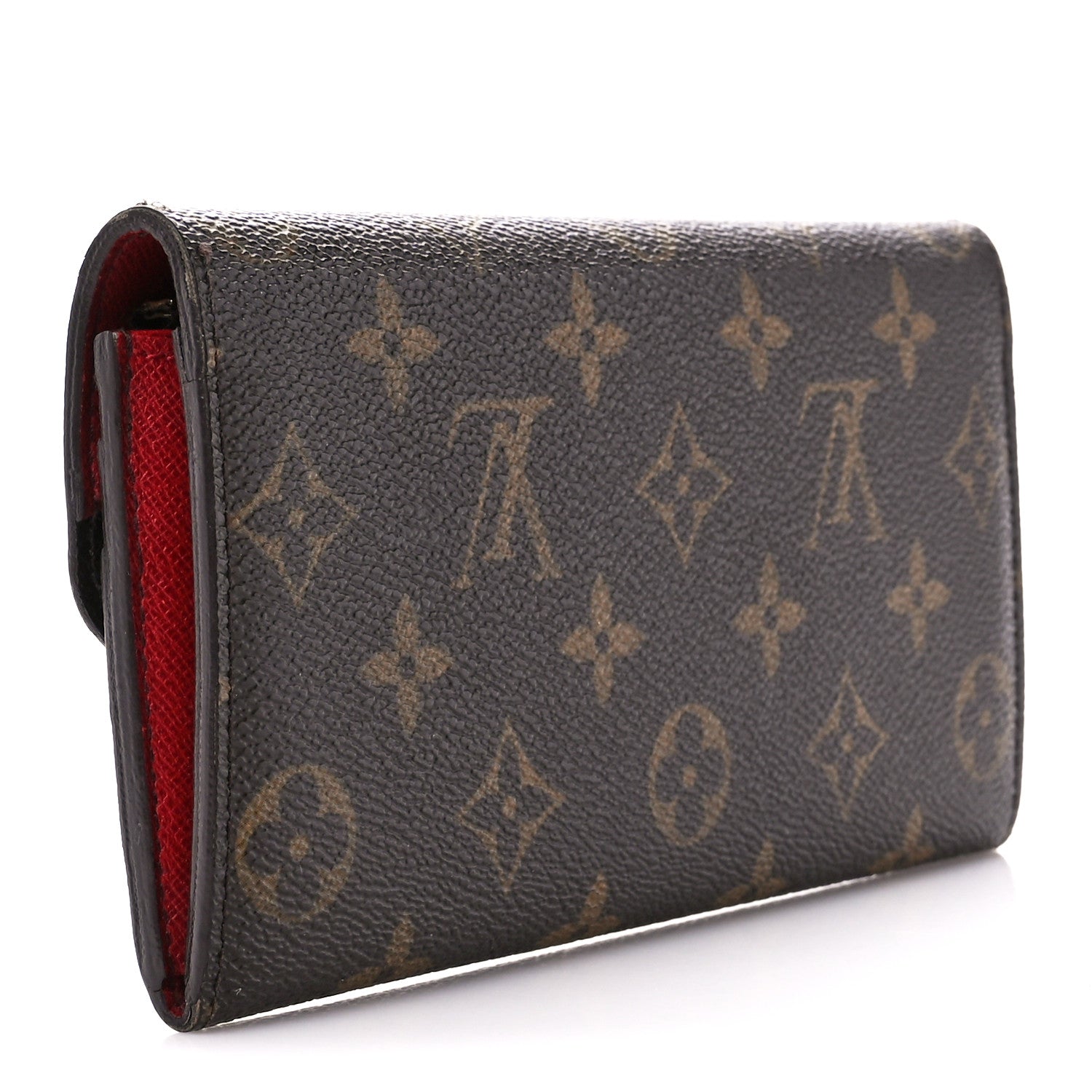 Louis Vuitton Monogram Emilie Wallet Rouge 3 of 13