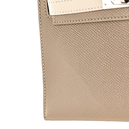Hermes Epsom Tri-Color Mini Kelly Sellier 20 Trench Craie Etoupe 11 of 12