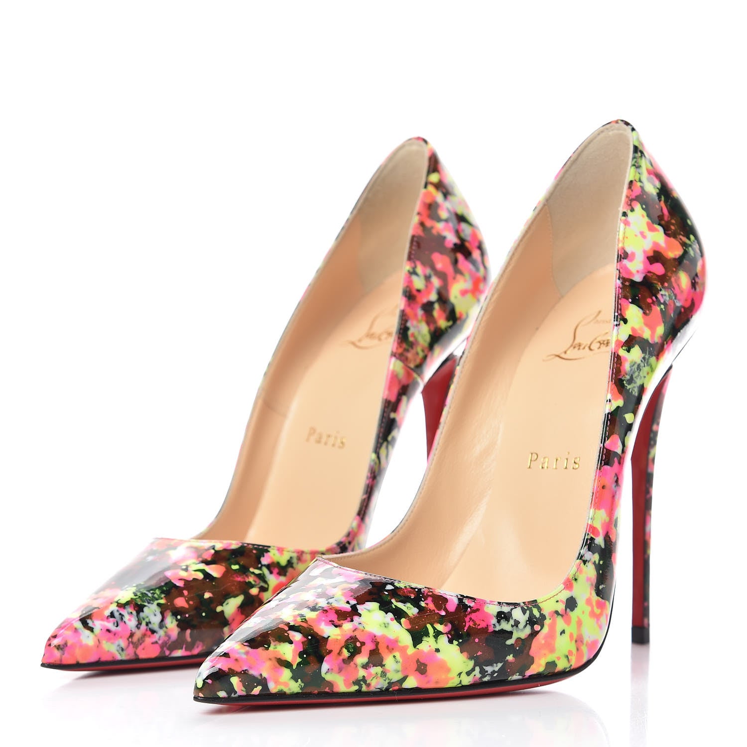 Christian Louboutin Patent Granite So Kate 120 Pumps 37 Multicolor 3 of 9
