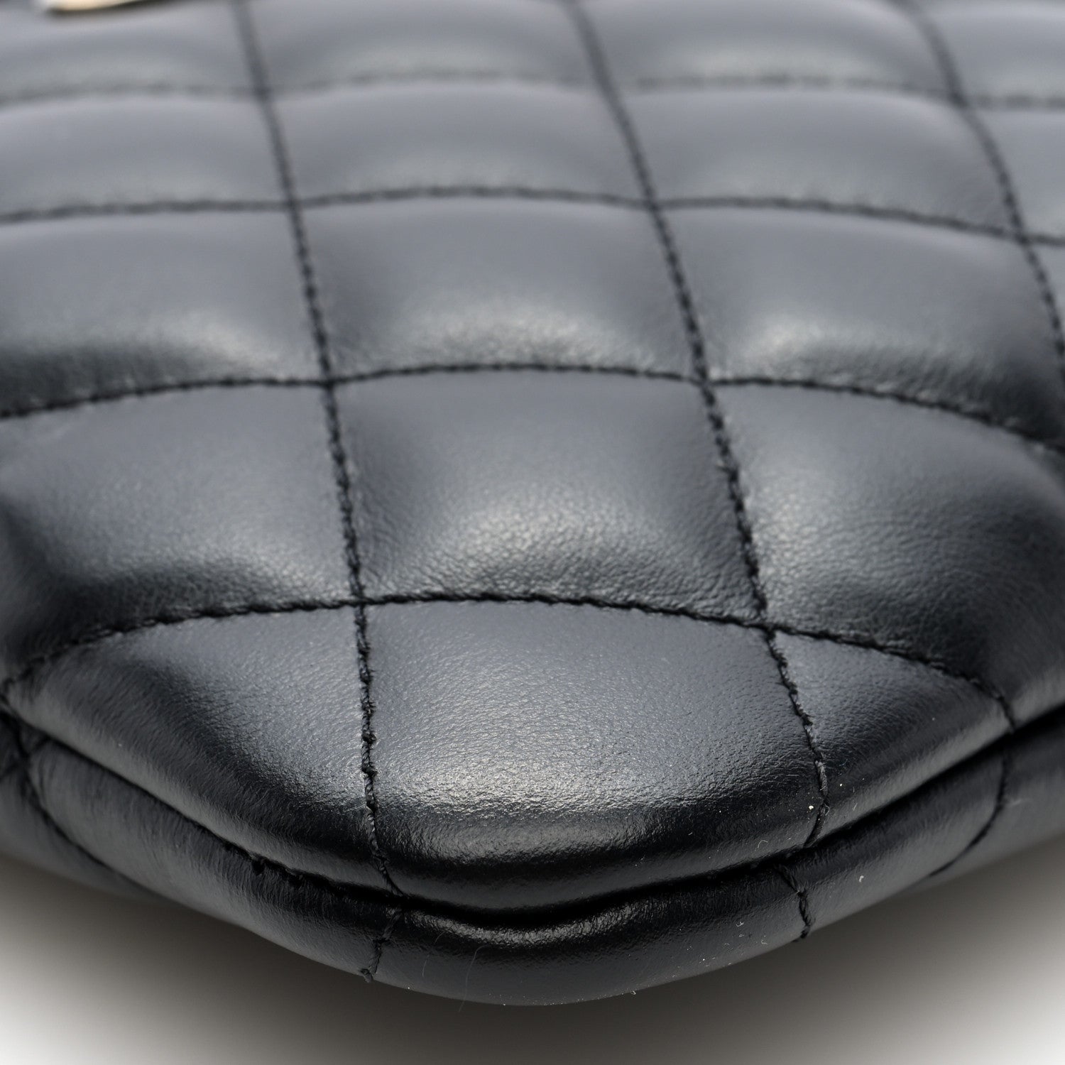 Chanel Lambskin Quilted Crossbody Bag Black 10 of 11