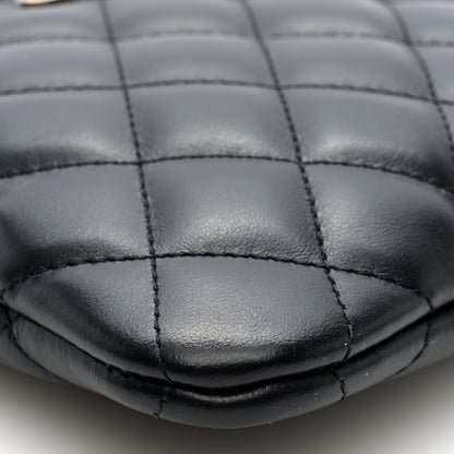 Chanel Lambskin Quilted Crossbody Bag Black 10 of 11