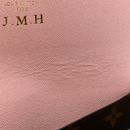 Louis Vuitton Monogram Emilie Wallet Rose Ballerine 7 of 9