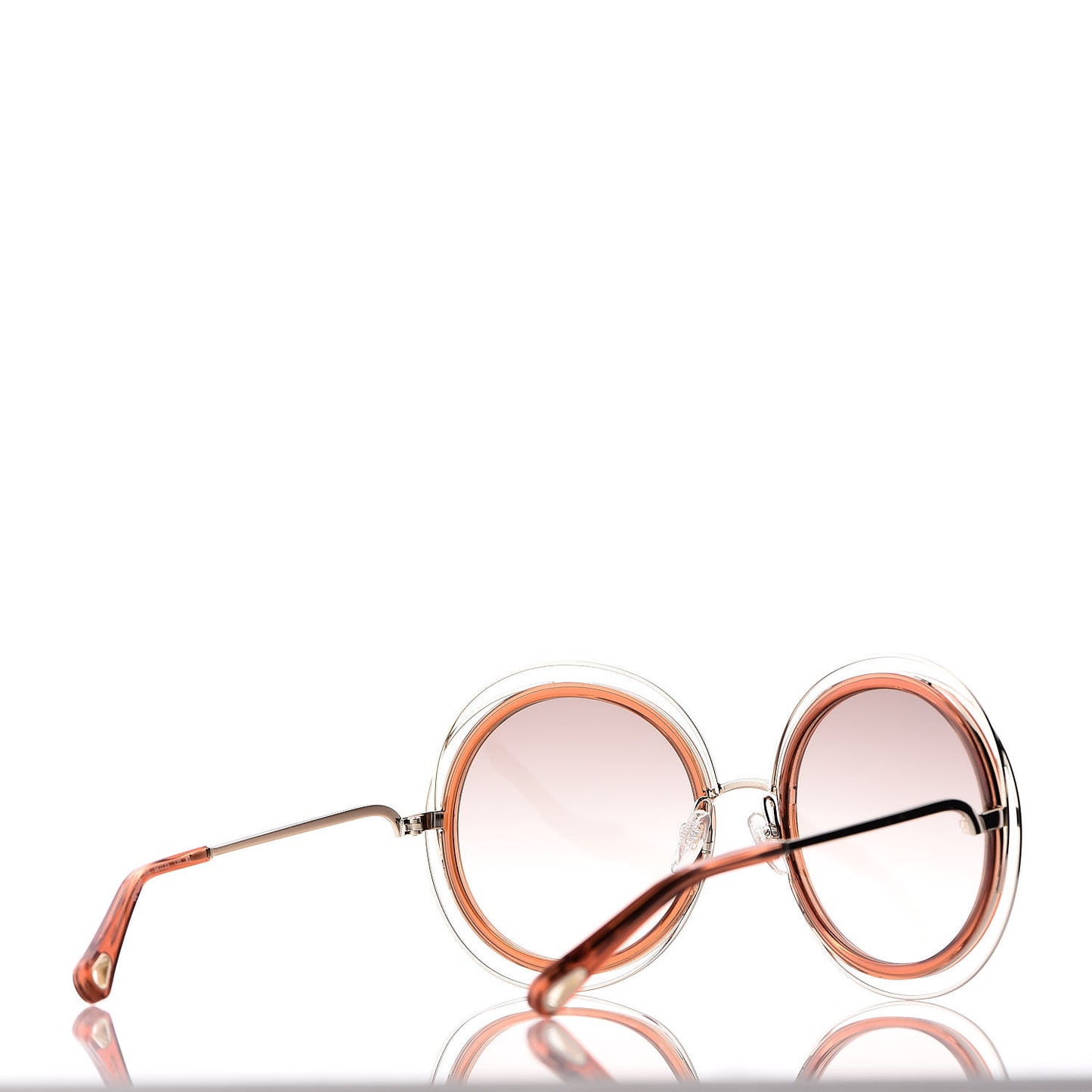 Oversized Round Carlina Sunglasses CE120S Orange