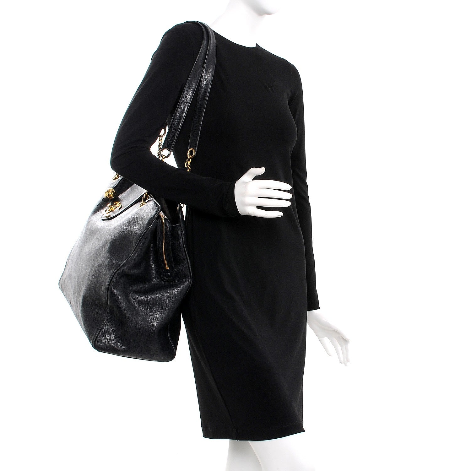 Chanel Caviar XL Weekender Bag Black 2 of 17