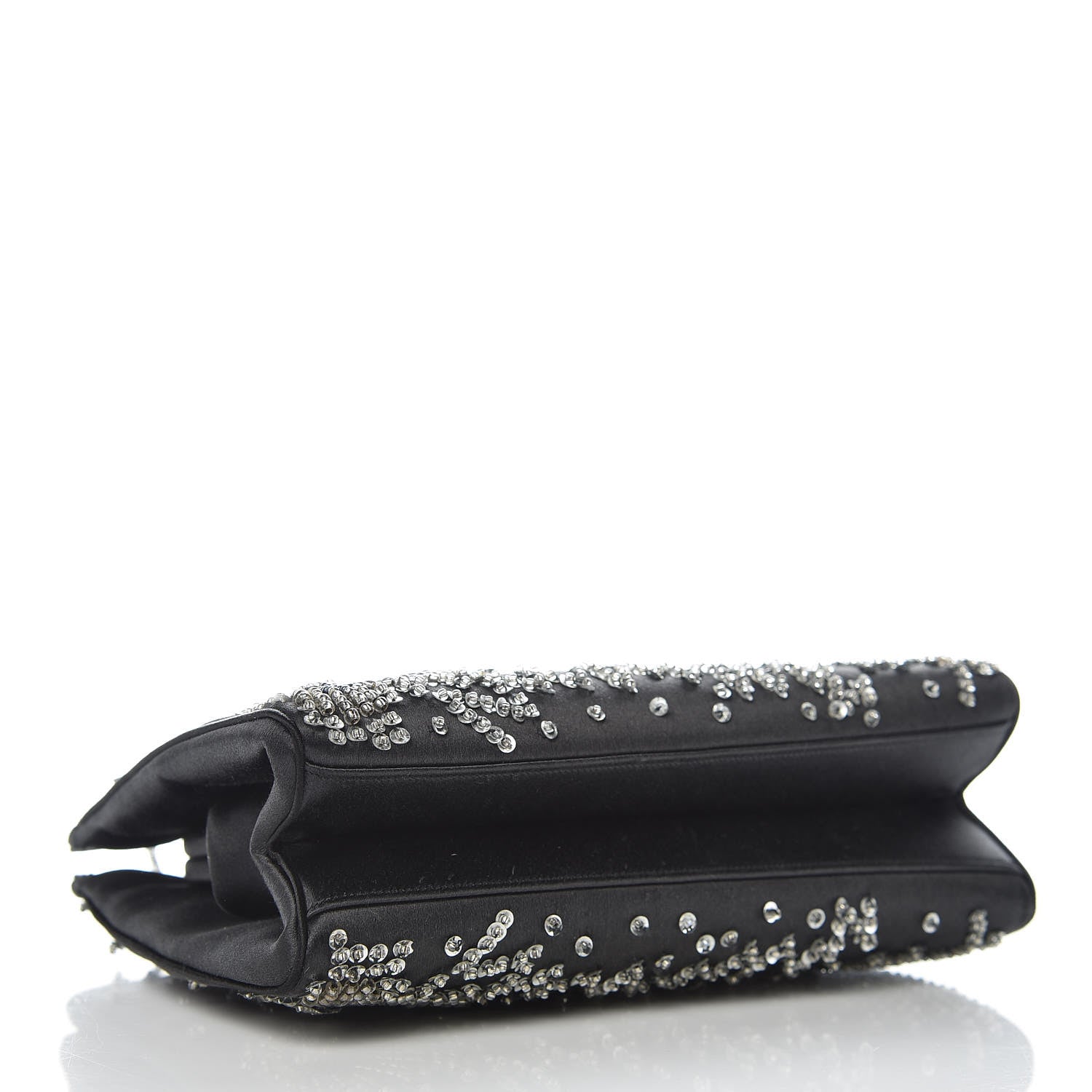 Judith Leiber Satin Fireworks Clutch Black 4 of 15